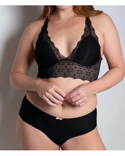 Underwired triangle bra Passionata Georgia (Black)