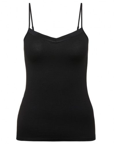 Top à fines bretelles coton Calida Cate (Noir)