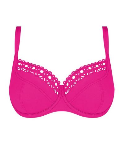 Soutien-gorge de bain corbeille bonnets profonds Lise Charmel Ajourage Couture (Ajourage Fuchsia)
