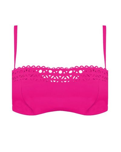 Soutien-gorge de bain bandeau coque Lise Charmel Ajourage Couture (Ajourage Fuchsia)