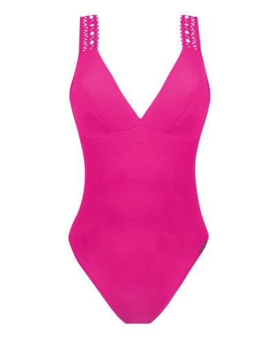 One-piece opened support swimsuit Lise Charmel Ajourage Couture (Ajourage Fuchsia)