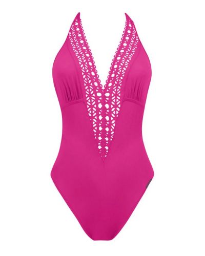 Maillot de bain une pièce nageur séduction Lise Charmel Ajourage Couture (Ajourage Fuchsia)