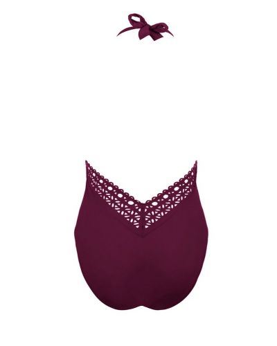 One-piece swimsuit seduction Lise Charmel Ajourage Couture (Ajourage Prune)