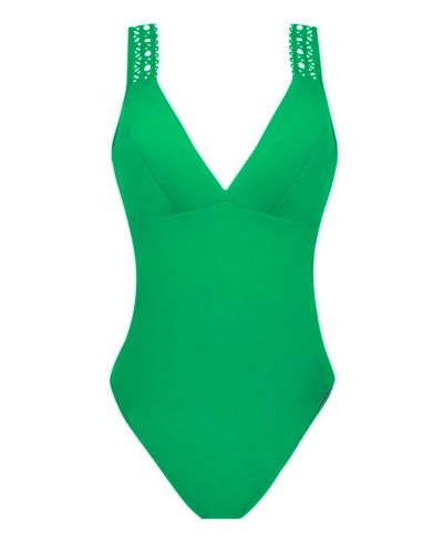 One-piece opened support swimsuit Lise Charmel Ajourage Couture (Ajourage Vert)