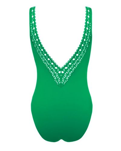 Maillot de bain une pièce nageur maintien ouvert Lise Charmel Ajourage Couture (Ajourage Vert)
