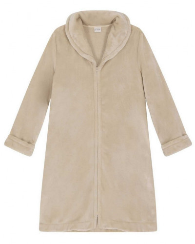 Robe de chambre zippée Le Chat Essentiel (Coquille)