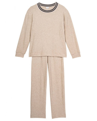 Ensemble de jogging maille tricot Le Chat Esmée (Beige)
