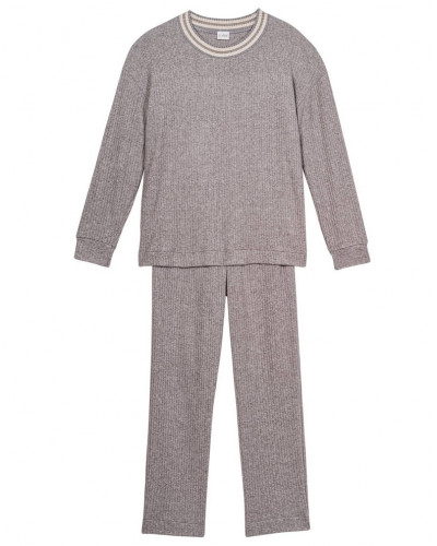 Ensemble de jogging maille tricot Le Chat Esmée (Gris Chiné)