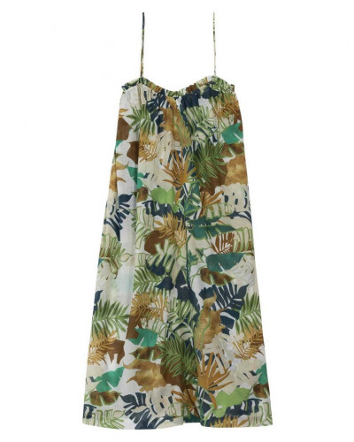 Warp and weft maxi dress 100% cotton Le Chat Palmeraie (Multicolour)