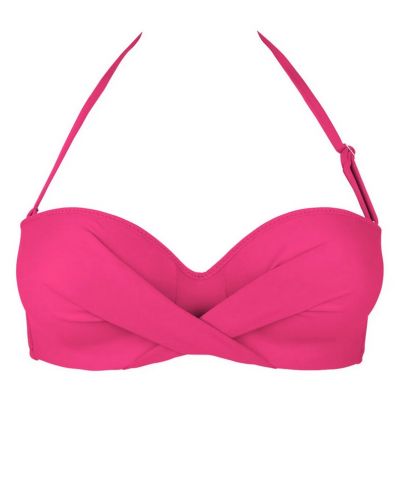Soutien-gorge de bain bandeau coque Antigel La Chiquissima (Azalée Chic)