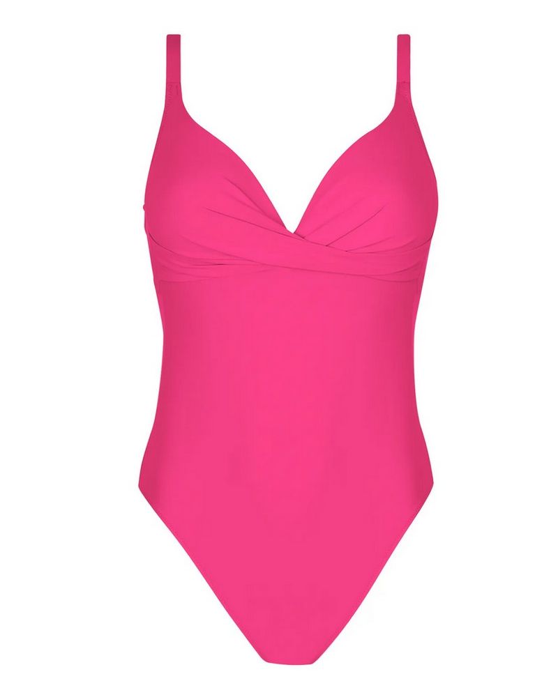 Maillot de bain une pièce coque triangle Antigel La Chiquissima (Azalée Chic)