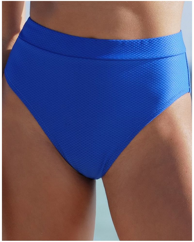 High-cut bath panty Antigel La Vogueuse (Bleu Tonic)