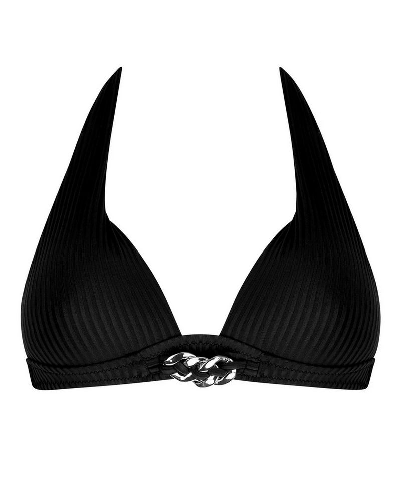 Padded foam triangle bath bra Antigel La Stricto Chic (Black)