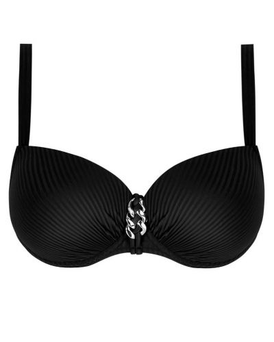 Sujetador de baño preformado copa profunda Antigel La Stricto Chic (Negro)