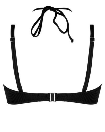 Soutien-gorge de bain bandeau souple bonnets profonds Antigel La Stricto Chic (Noir)