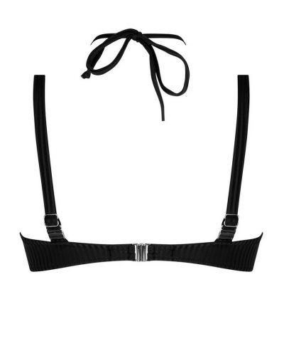 Sujetador de baño triángulo con aros copa profunda Antigel La Stricto Chic (Negro)