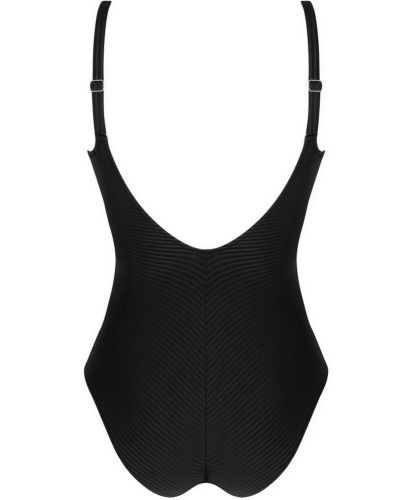 Underwired support one-piece swimsuit swimmer Antigel La Stricto Chic (Black)