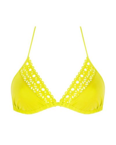 Soutien-gorge de bain triangle mousse Lise Charmel Ajourage Couture (Ajourage Jaune)