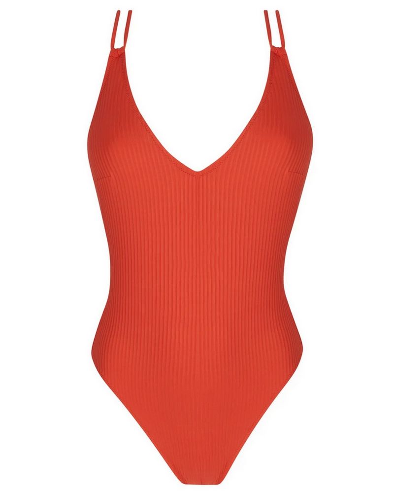One-piece swimsuit swimmer Antigel La Stricto Chic (Stricto Orange)