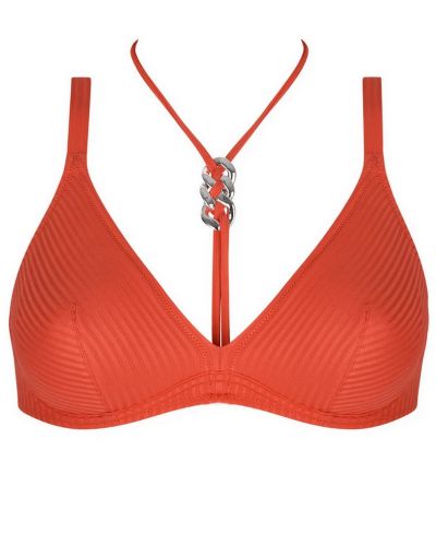 Underwired triangle deep-cup bath bra Antigel La Stricto Chic (Stricto Orange)