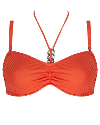 Soutien-gorge de bain bandeau souple bonnets profonds Antigel La Stricto Chic (Stricto Orange)