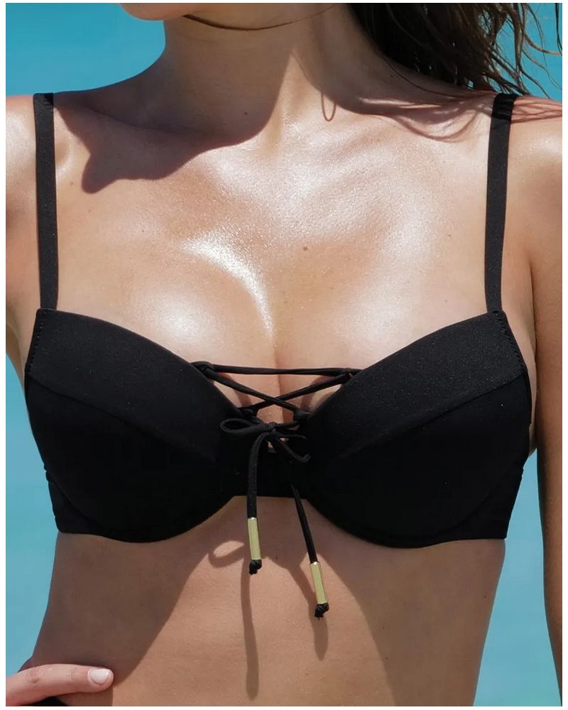 Padded bath bra Antigel La Glam Tonique (Black)