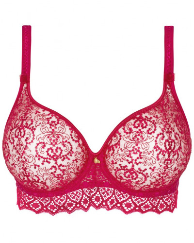 Underwired seamless plunge bra Empreinte Cassiopée (Lipstick)