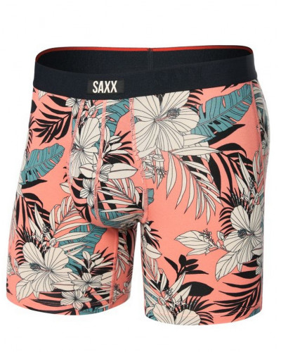Boxer with fly Vibe Xtra Saxx (Jungle hibiscus corail)