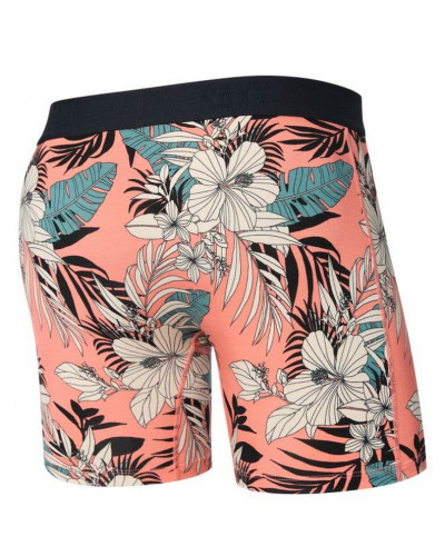 Boxer with fly Vibe Xtra Saxx (Jungle hibiscus corail)