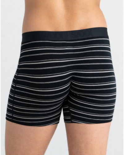 Boxer à braguette Saxx Vibe Xtra (Rayure côte noir)