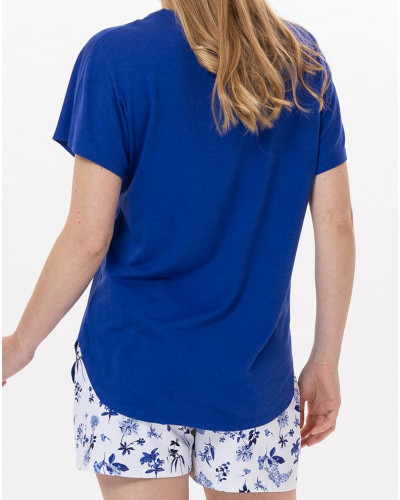 Pyjama short Le Chat Bloom (Bleu)