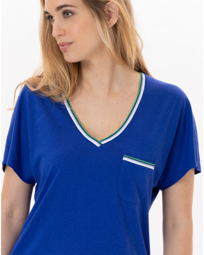 Short pajamas Le Chat Bloom (Bleu)