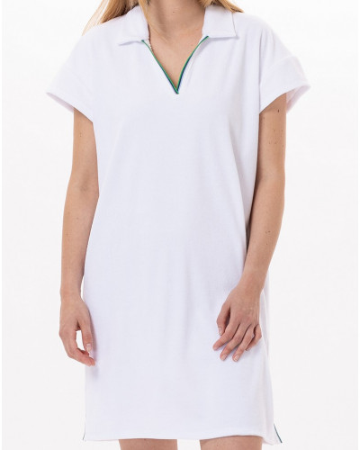 Robe polo Le Chat Valensole (Blanc)