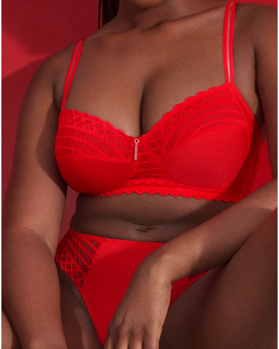 Wireless triangle bra Prima Donna Twist East End (True Red)