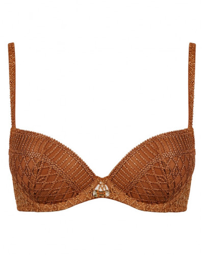 Soutien-gorge plunge coque Aubade Stardust Dream (Amber Gold)