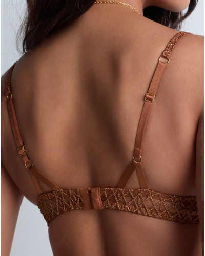 Soutien-gorge plunge coque Aubade Stardust Dream (Amber Gold)