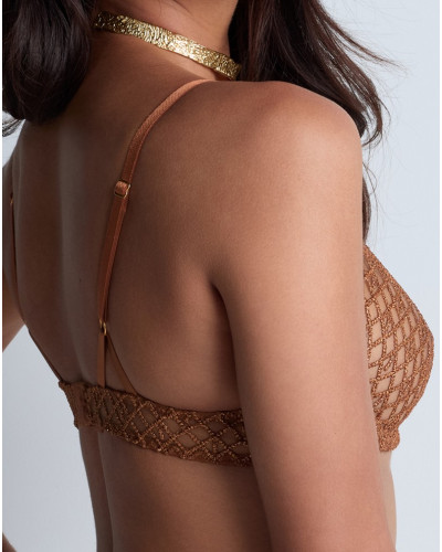 Soutien-gorge triangle armatures Aubade Stardust Dream (Amber Gold)