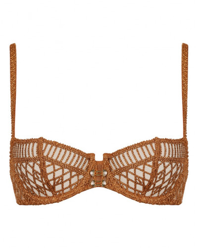 Underwired demi bra Aubade Stardust Dream (Amber Gold)