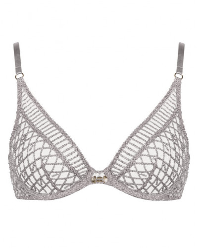 Soutien-gorge triangle armatures Aubade Stardust Dream (Cosmos Silver)