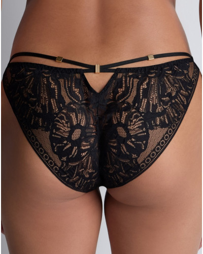 Slip mini-coeur Aubade Love Soul (Noir)
