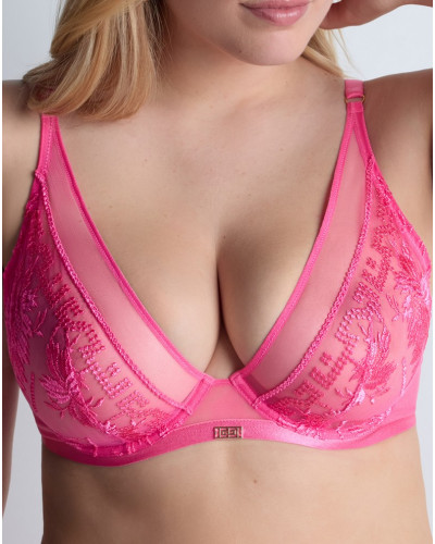 Underwired triangle bra Aubade Rules of Attraction (Exciting Pink)