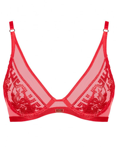 Underwired triangle bra Aubade Rules of Attraction (Flame)