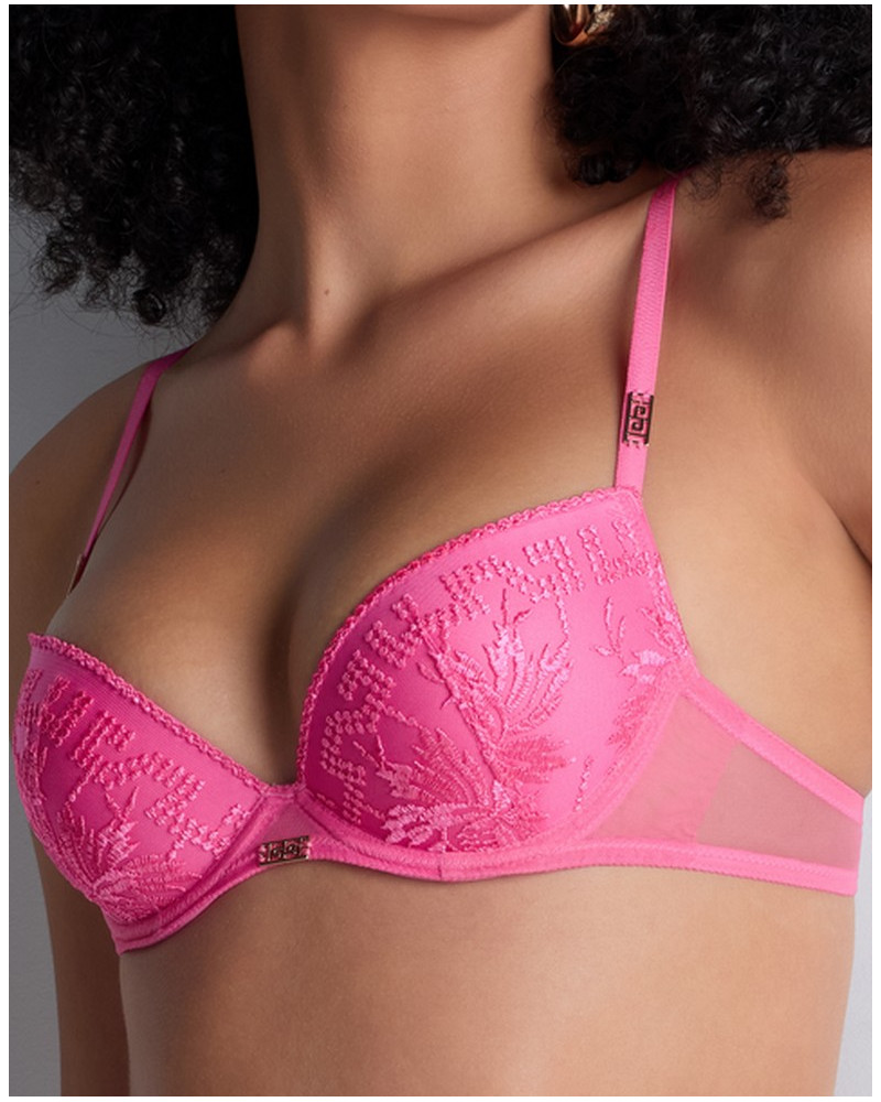 Plunge padded bra Aubade Rules of Attraction (Exciting Pink)