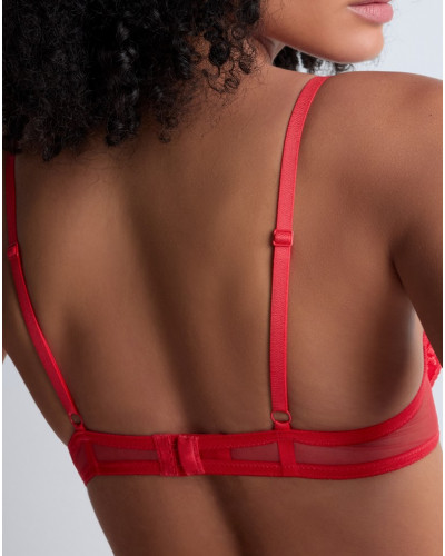Plunge padded bra Aubade Rules of Attraction (Flame)