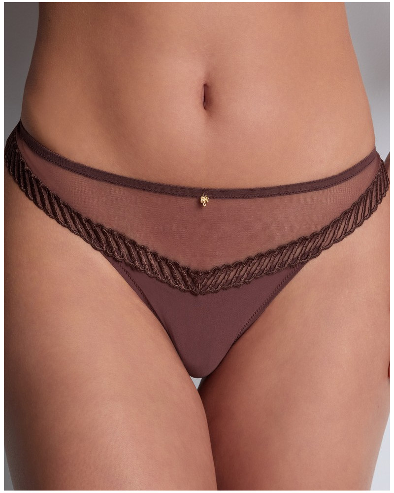 Tanga Aubade Sheer Emotion (Sepia)