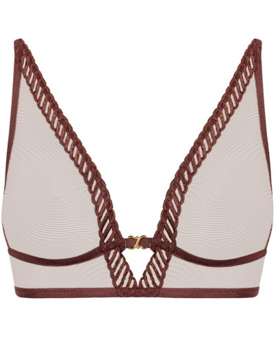 Triangle bra Aubade Sheer Emotion (Sepia)