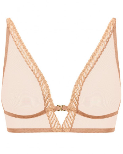 Triangle bra Aubade Sheer Emotion (Sand)