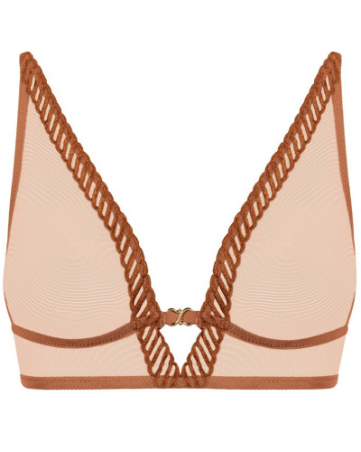 Soutien-gorge triangle Aubade Sheer Emotion (Honey)
