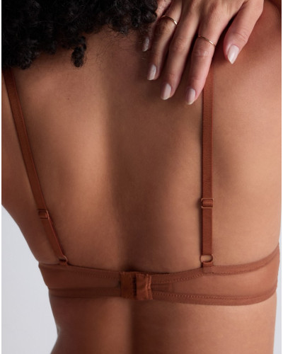 Triangle bra Aubade Sheer Emotion (Honey)