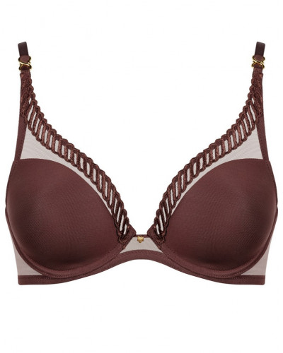 Soutien-gorge triangle armatures Aubade Sheer Emotion (Sepia)